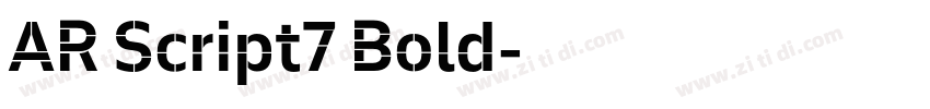 AR Script7 Bold字体转换